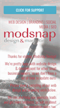 Mobile Screenshot of modsnapdesign.com